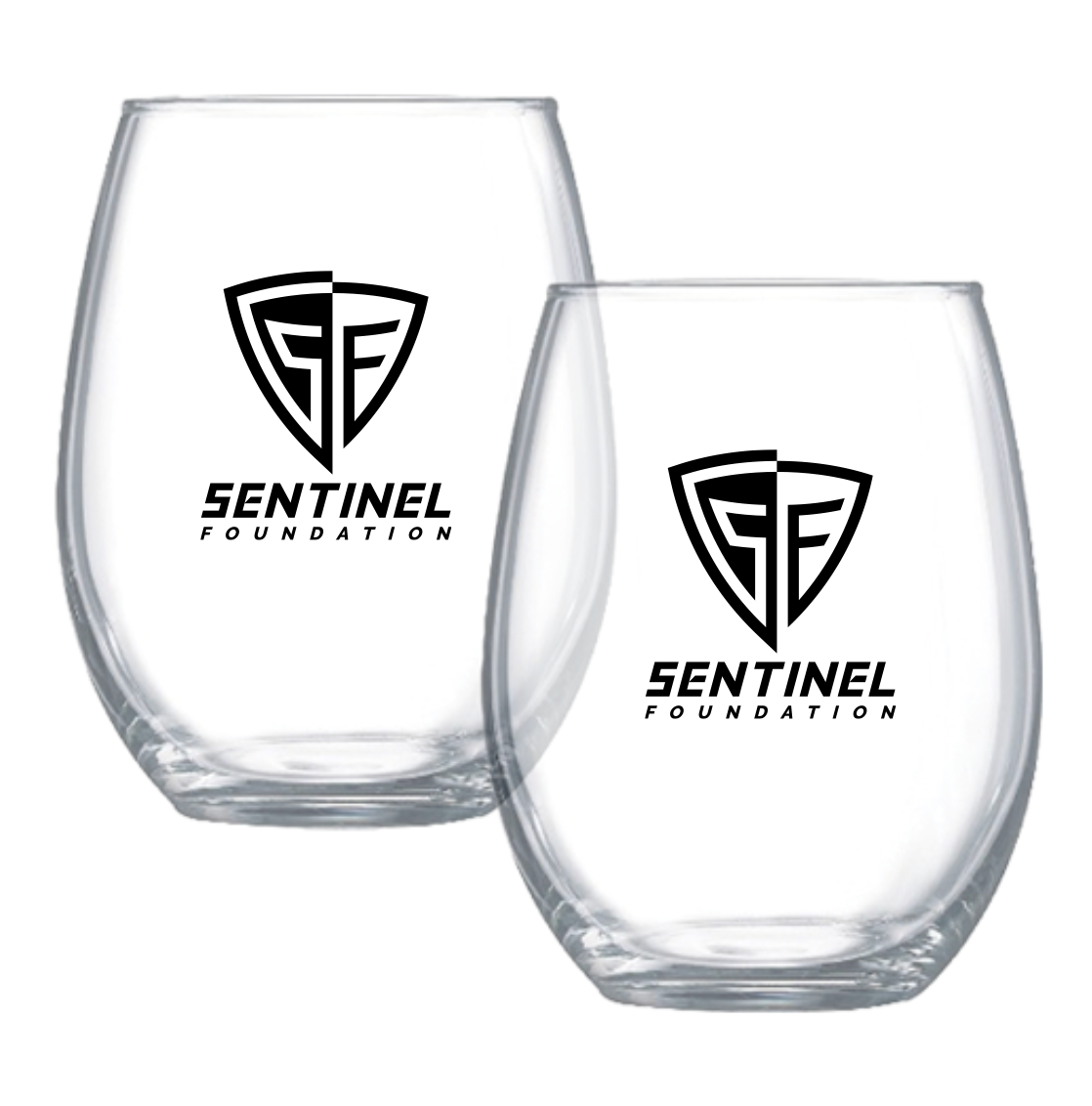 Defender’s Choice Stemless Wine Glass Set – 15 oz