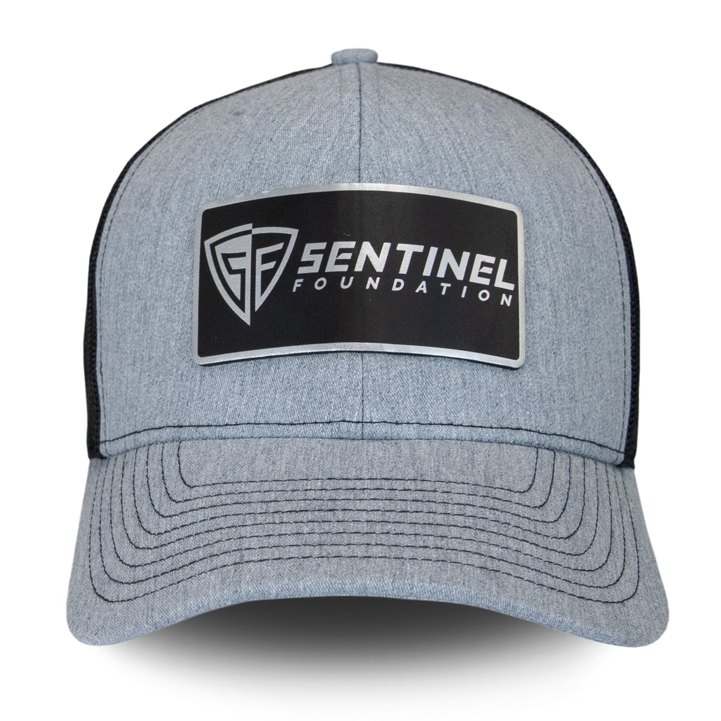 Tactical Trucker Patch Hat, Heather Grey/Black