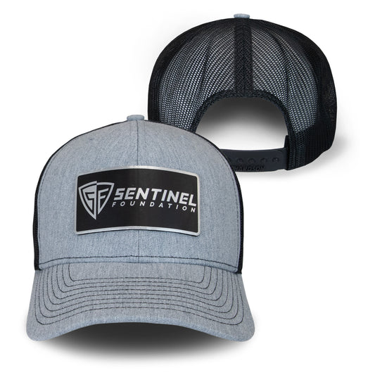 Tactical Trucker Patch Hat, Heather Grey/Black